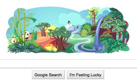 earth day 2011 google logo. Happy Earth Day