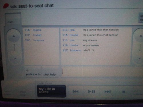 Virgin America seat-to-seat chat